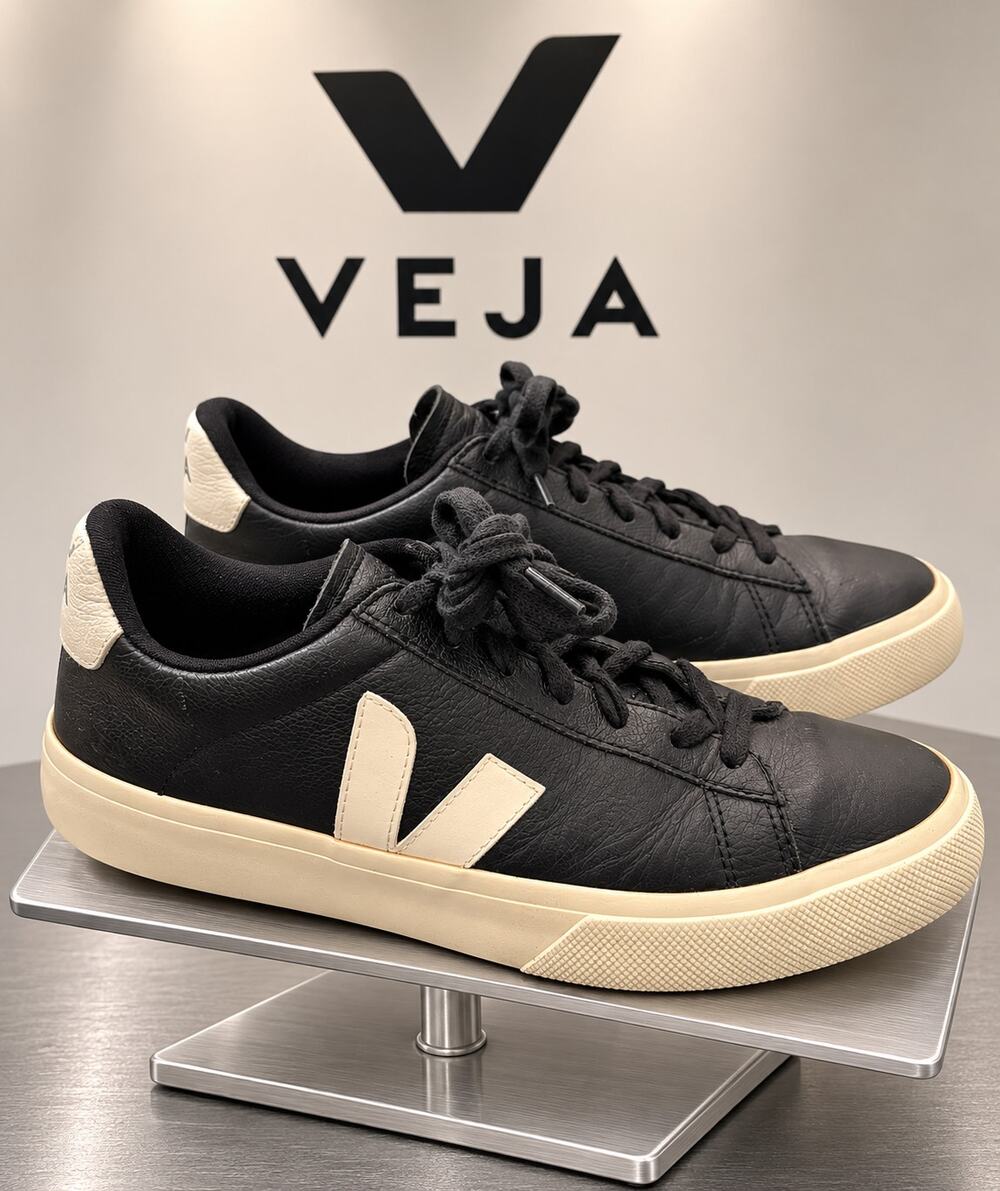 VEJA Esplar Leather Black White Sneakers Women’s US 9 EU 40